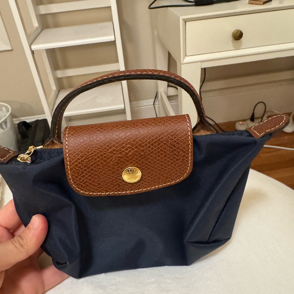 NWOT Longchamp Cosmetics Bag - Navy Blue